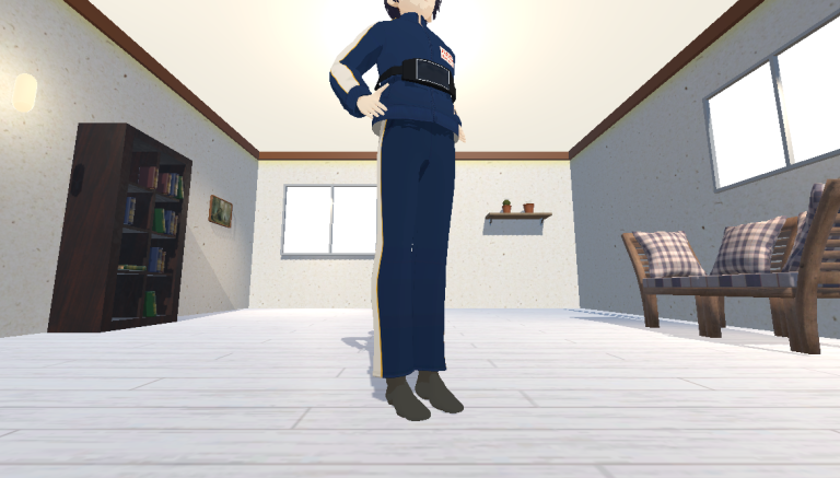 開眼片足立ち準備